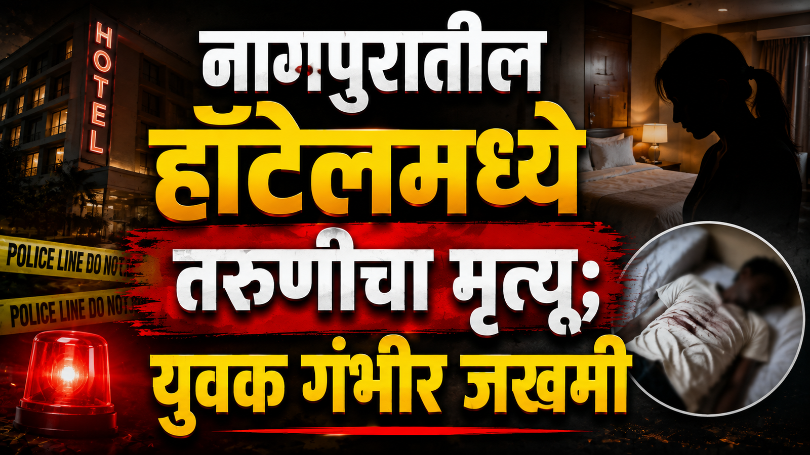 नागपुरातील हॉटेलमध्ये तरुणीचा मृत्यू; युवक गंभीर जखमी