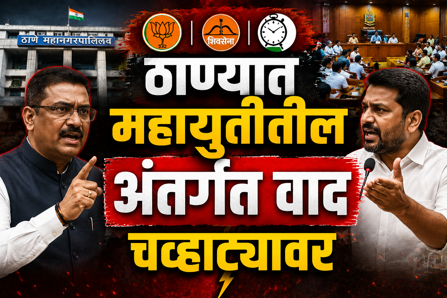 ठाण्यात महायुतीतील अंतर्गत वाद चव्हाट्यावर; प्रताप सरनाईकांचा भाजप नगरसेवकाला इशारा