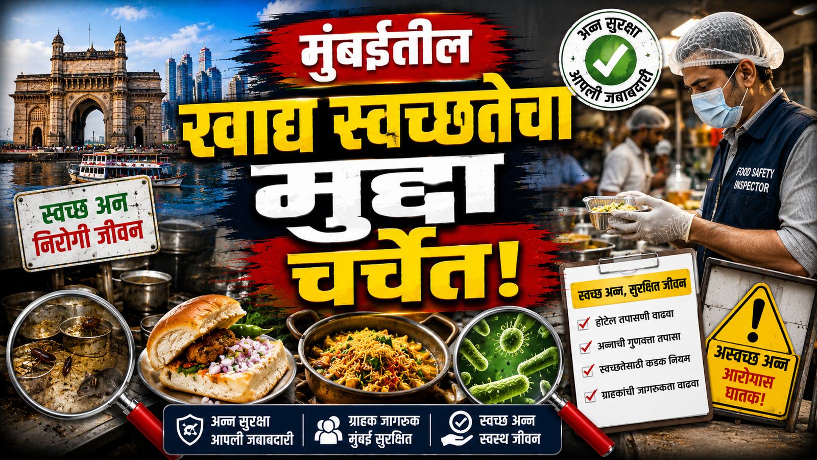 मुंबईतील खाद्य स्वच्छतेचा मुद्दा चर्चेत; रस्त्यावरील खाद्यपदार्थांवर प्रशासनाची नजर