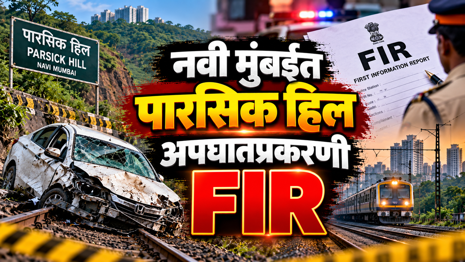 नवी मुंबईत पारसिक हिल अपघातप्रकरणी FIR; अल्पवयीनाला कार चालवू दिल्याप्रकरणी मालकाविरोधात गुन्हा